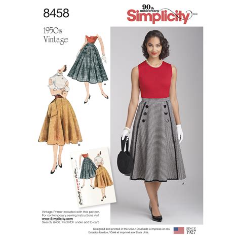 vintage skirt sewing patterns